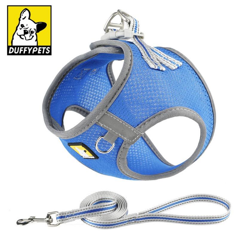 New Dog Leash, Reflective Pet Chest and Back Strap, Vest Style Cat Chest and Back Breathable Dog Leash for Pets