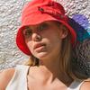 WHITE SANDS Unisex Linen Roll-Up Bucket Hat Dennis (14 Colors)