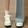 Original Retro Yellow & Blue Women's Sneakers, High-Value, Trendy, Thick-Sole, Non-Slip Casual Shoes