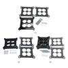 Ported Phenolic Carburetor Spacer 4bbl Replacement Black Carburetor Spacers with Holley SB Ch-evy F-ord SBC BBC BB1/2 1 2 Inch