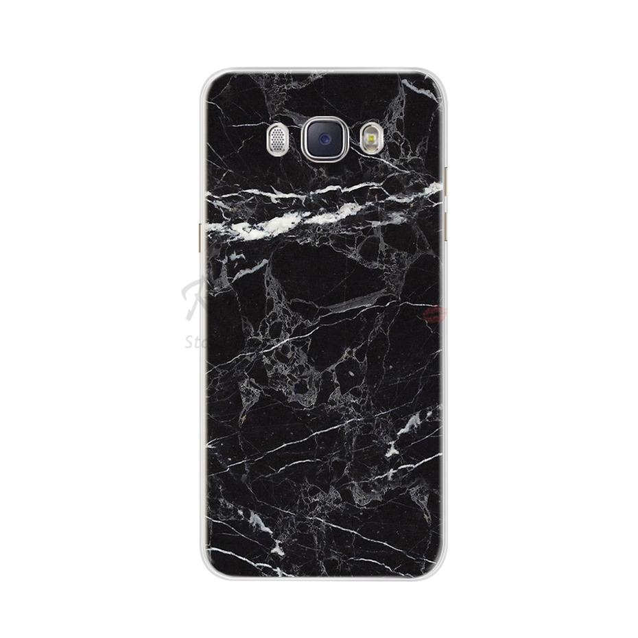 For Funda Samsung Galaxy J5 2016 Case J510 J510F Cover Flowers Painted Back Protective Phone Case For Coque Samsung J5 2016 Case