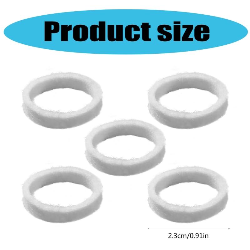 Pack of 5 Multifuntional Wool Felt Seals Suitable for Coffee Appliances Providing Excellent Noise and Vibration Control
