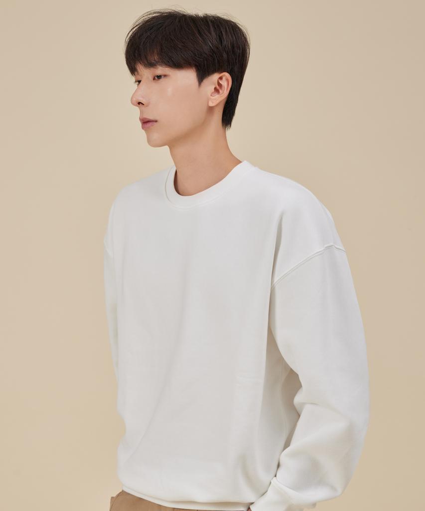 ASTRAL PROJECTION Basic Loose Fit Sweatshirt_White