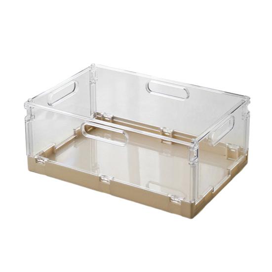 Storage Basket with Cover Easy Assembly Foldable Design Stackable Toy Storage Box