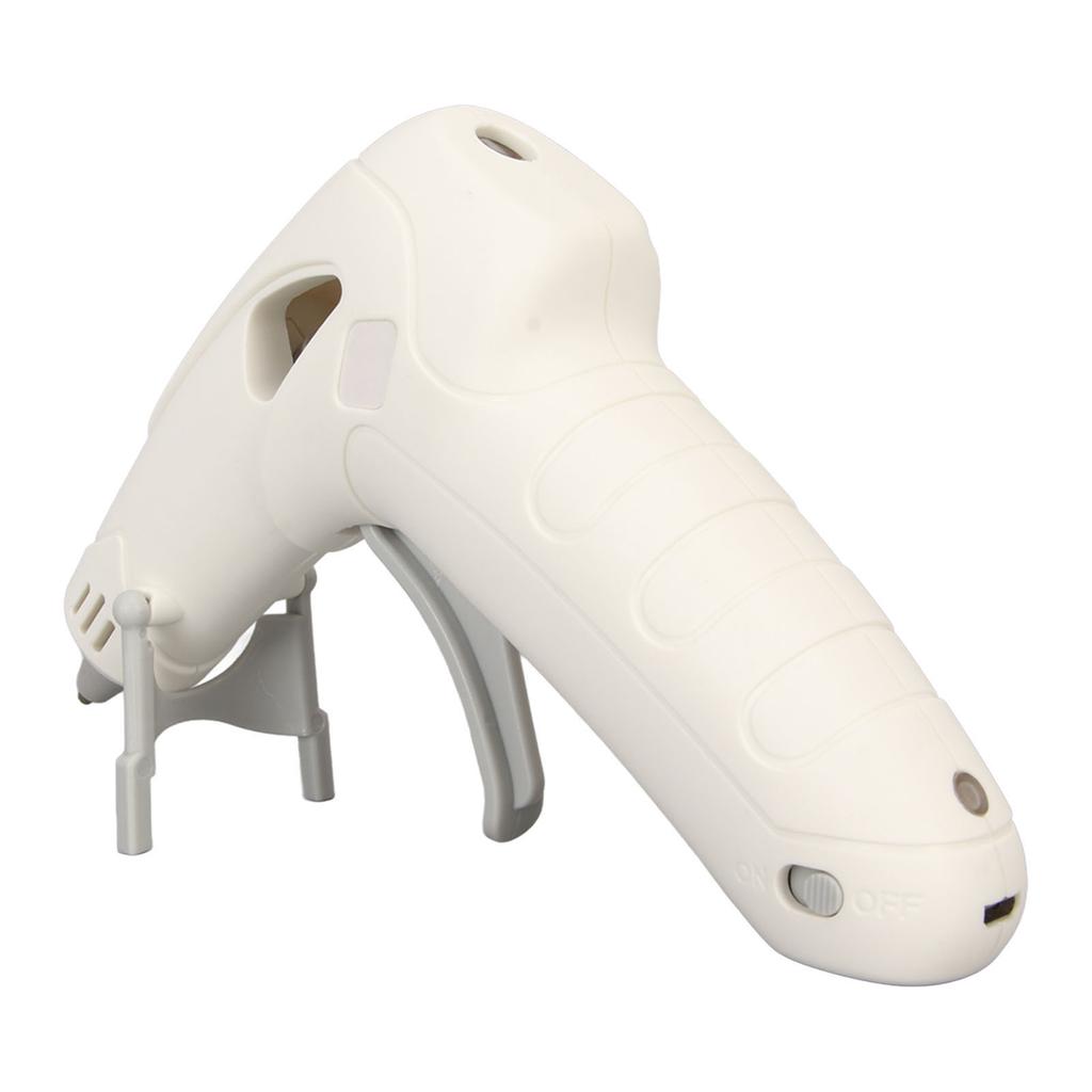 10W Hot Melt Glue Machine with 30 Glue Sticks Foldable Stand Fast Preheating Hot Glue Tool for Craft Projects White