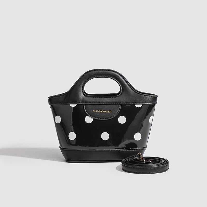 

Women s 2025 Polka Dot Handheld Straw Basket Crossbody: Trendy, Textured, Versatile Summer Beach Shoulder Bag.