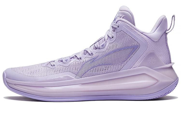 Li Ning Liren 3 Basketball Shoes Men s Mid Top Lilac ABAS089-2 39