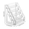 5 Tier Acrylic Display Stand For Figurines Cards And Collectibles With Sturdy Base And BPA Free Material