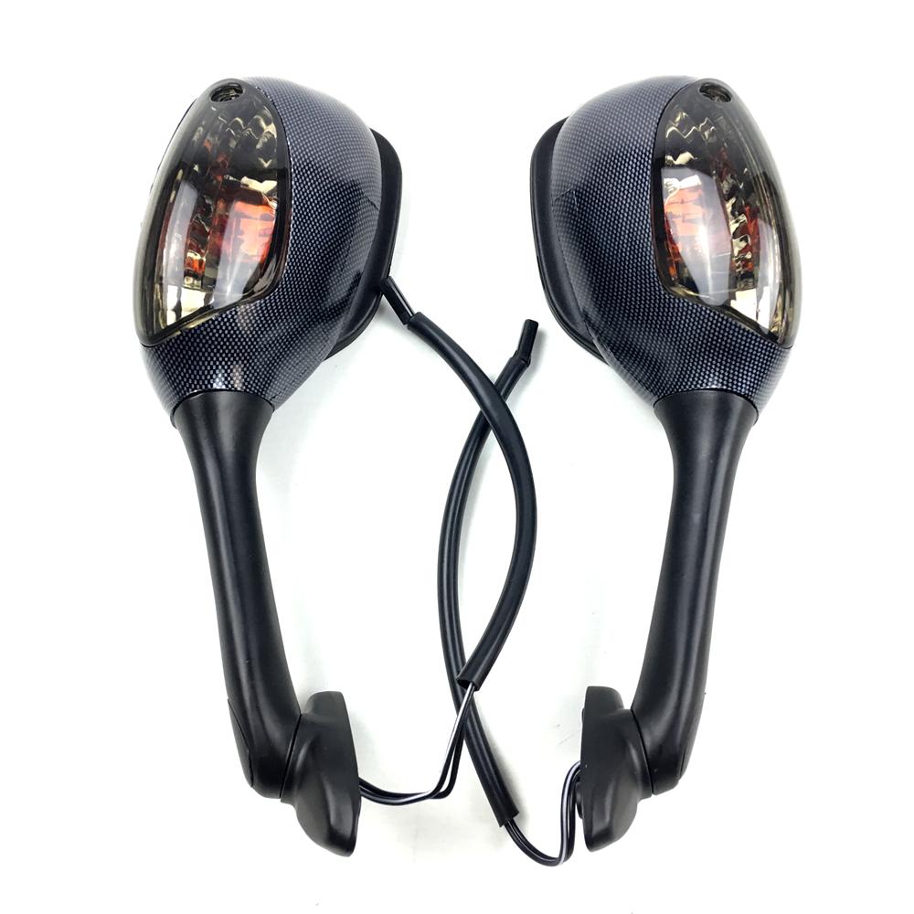 For Suzuki GSXR Motorcycle Rearview Side Mirrors for Suzuki GSXR 600 750 1000 with Turn Signal Light K6 K7 K8 Mirror