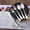 6pcs Eating Rainbow Multicolors Utensil Set Dinnerware Set Cutlery Kit Fork Knife Stainless Steel Silverware Home Tableware Set