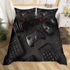 Erosebridal Football Comforter Cover, Hand Drawn Sketch Soccer Flag Network Team Sports Duvet Cover for Boys Teens Men, Decorative 2 Piecce