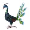 Metal Peacock Statue Realistic Easy DIY Assembly Beautiful Peacock Statue Ornament for Outdoor