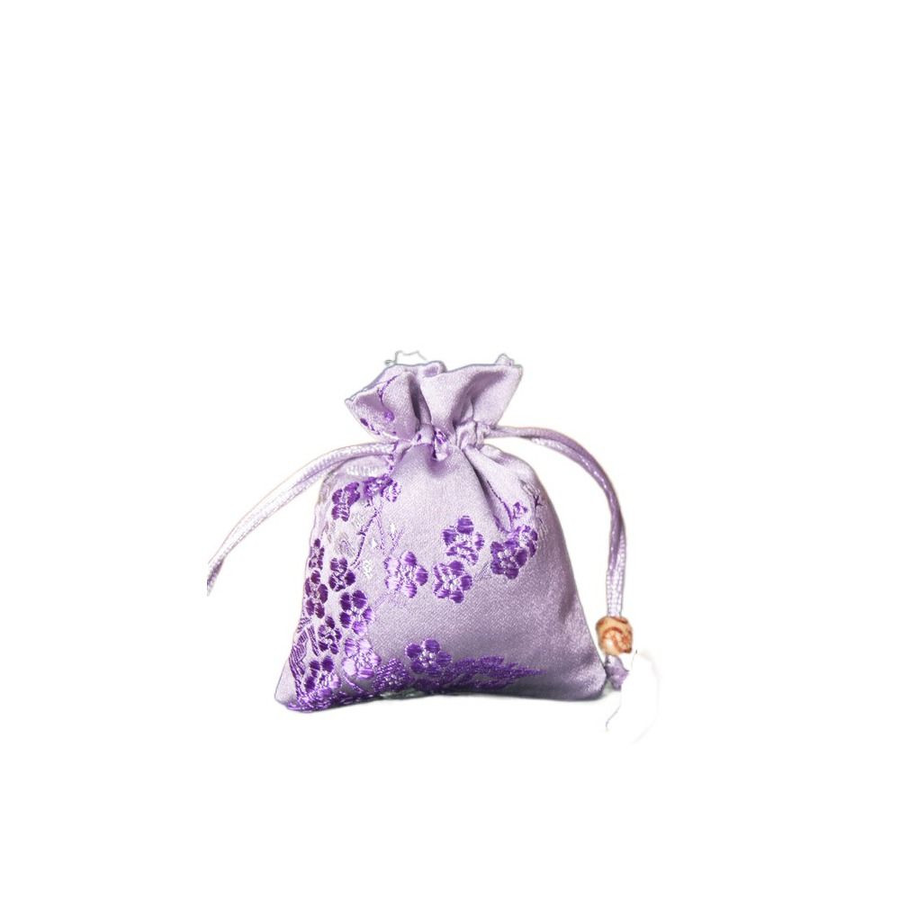 Embroidered Storage Bag Satin Jewelry Packaging Bag Retro Women Sachet  Party