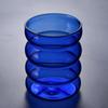 Farbige Raupe Glas Einlagig Hitzebeständig Spiral Kreis Tasse Hochwertig Haushalt Frühstück Saftbecher