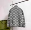 Cardigan in Maglia 3D con Lettere Autunno Inverno: Giacca da Donna a Manica Lunga con Stampa Integrale