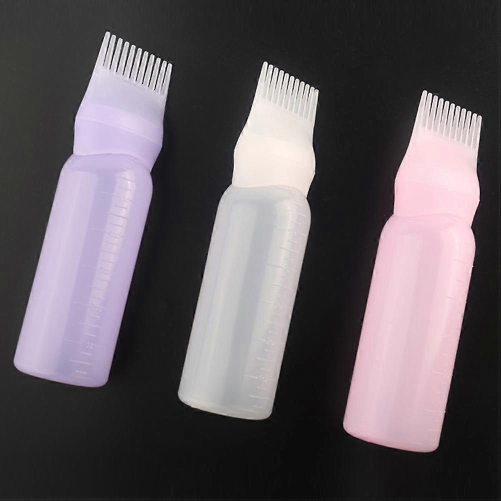 Hair Dye Bottle Applicator Comb for Even Hair Coloring Distribution 6Pcs