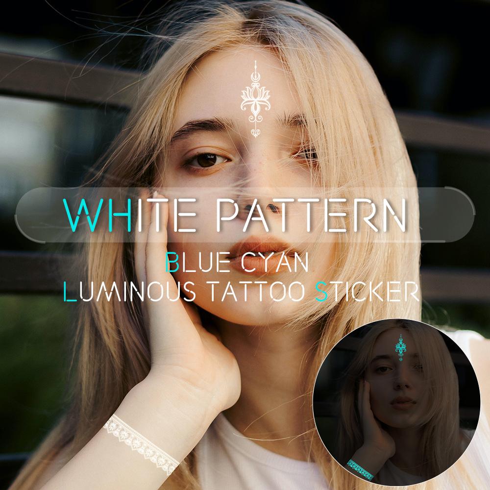 1 foaie de tatuaj temporar cu henna cu mandala albă, rezistentă la apă și durabilă