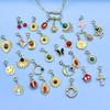 18K Gold-Plated Stainless Steel Necklace with Natural Stone Star, Moon & Sun Pendant