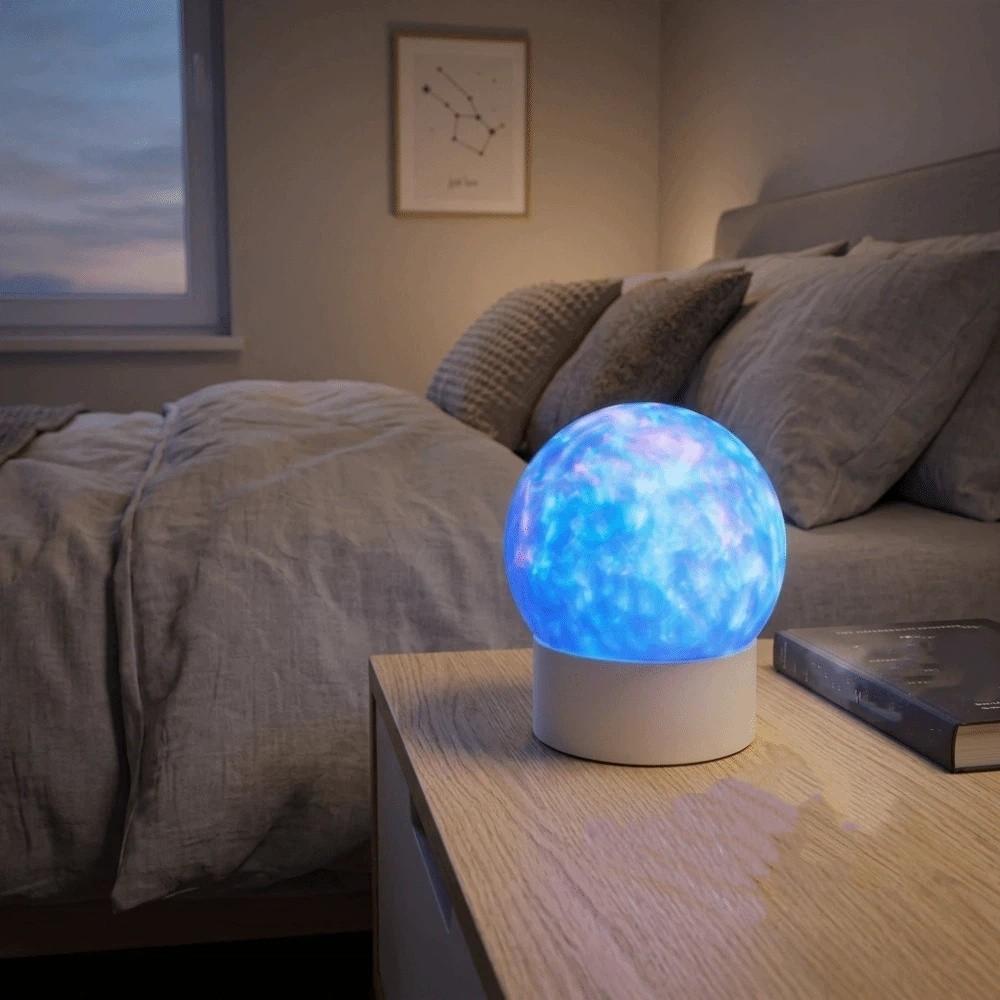 Dynamic Galaxy Star Projector Touch Control Night Light Aurora Projection Light  Playroom