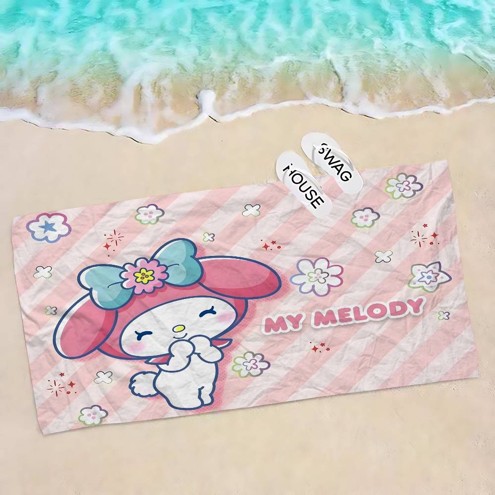 Cute My M-Melody Big Microfiber Beach Towels Quick Dry Towel Sand Beach Towels Pool Towel for Travel Swim Pool Yoga