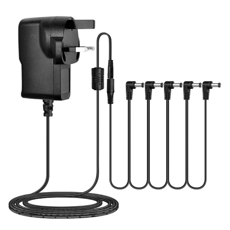 9V Адаптер питания для гитарной педали 5-Way Daisy Chain Кабель для гитарных педалей Басовых эффектов Адаптер питания Простота в использовании