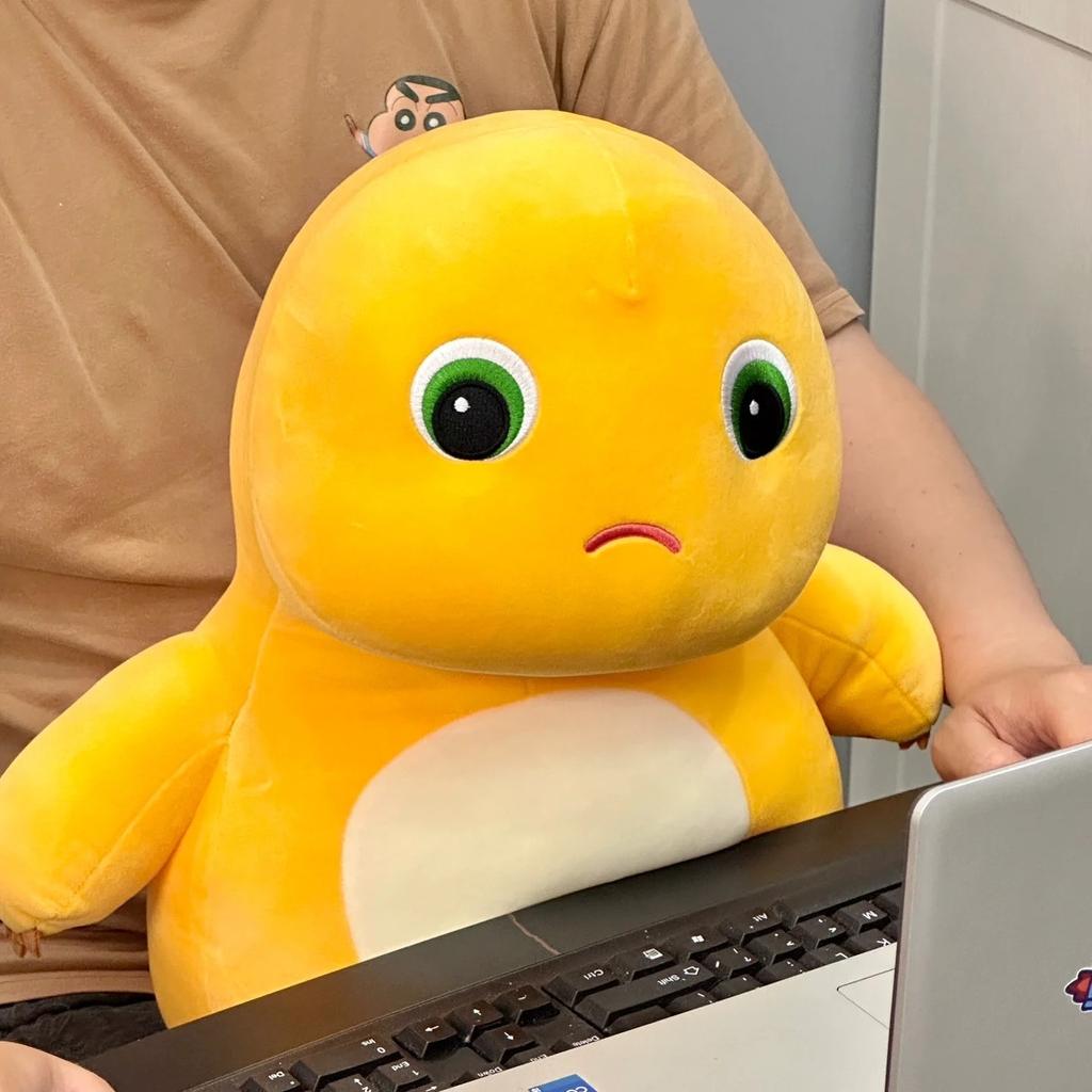Big Size Nailong Plushies Doll Yellow Milk Dinosaur Plush Toy Soft Stuffed Animal Cute Appease Doll Huggable Pillow Xmas Gift