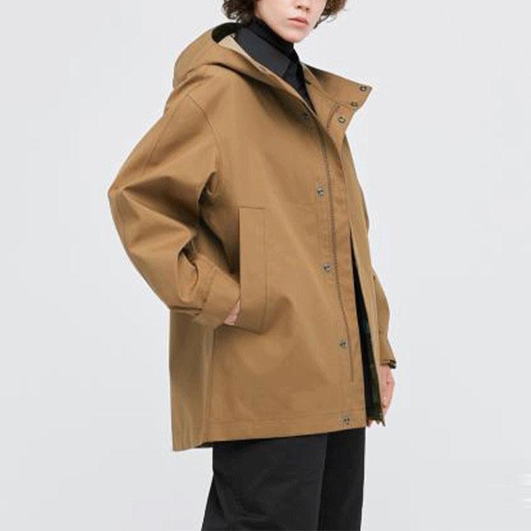 UNIQLO Solid Color Jacket Unisex jackets Brown 442169-35