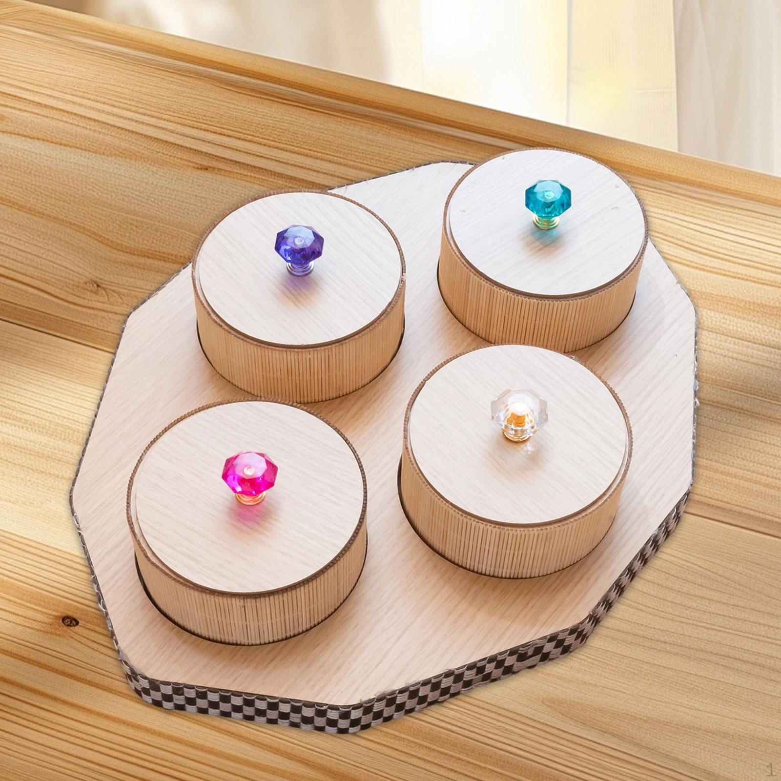 

Тарелка для сухофруктов Разделенные сервировочные блюда Конфетницы Деревянная с крышкой Контейнер для хранения продуктов Закрытый