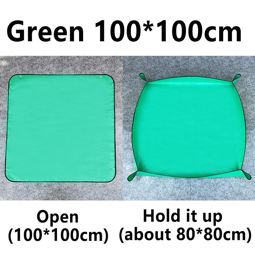 1pc Gardening Flower Pots Transplanting Mats 32-100cm Planting Mat PE Plant Repotting Mat Waterproof Mats Garden Accessories