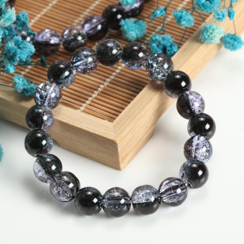 10mm Round Glass Beads Finished Bracelet Creative Design Bead Handmade Modern Mixed Style Trend Hand Jewelry for Women