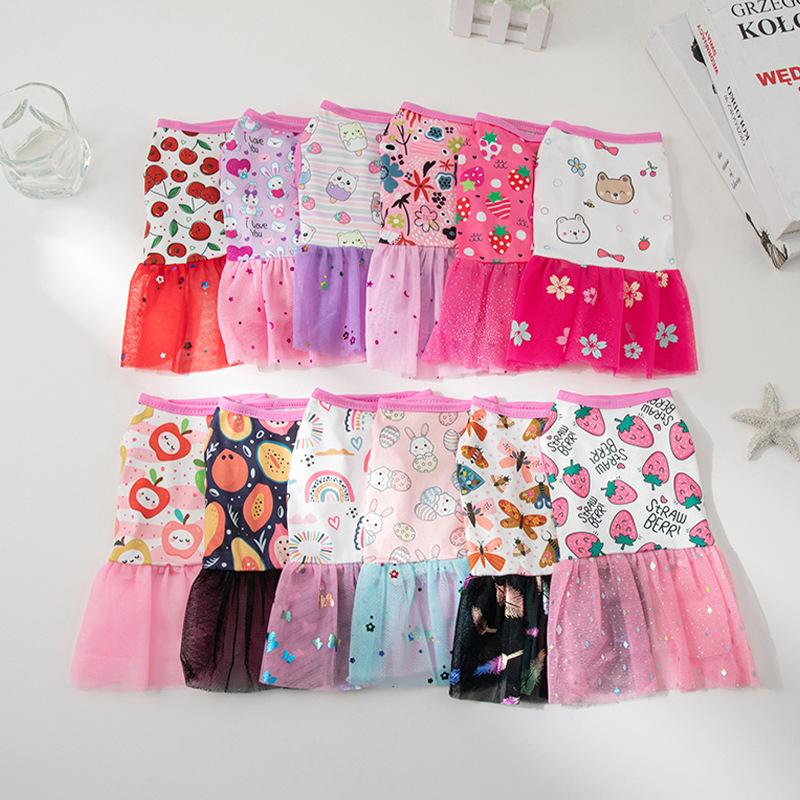 New Cat Dog Mesh Skirt Princess Dress Summer Ultra-thin Cool Cat Pet Clothes