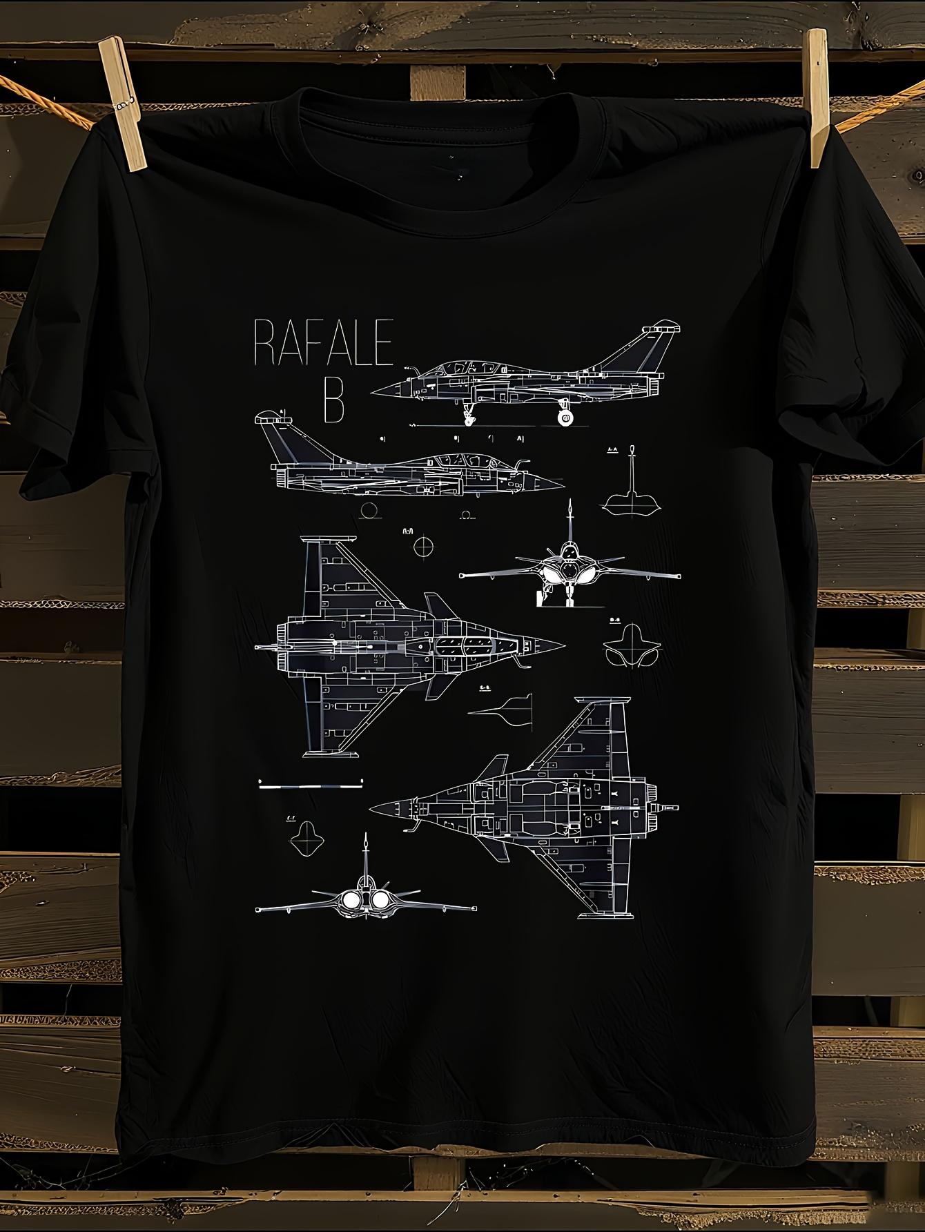 Rafale Fighter Jet T-shirt XXL