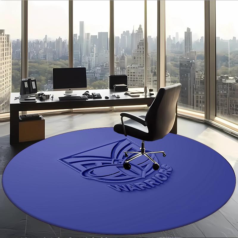 New Zealand Warriors (14) Round Office Rug Decorative Floor Rug for Office Bedroom Living Room and Home Space