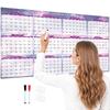 Large Size Yearly Wall Planner Erasable Surface Calendar Planner Sheet  Family Planning