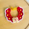 New Year Neckwear: Pet Gaiter & Scarf for Cats & Dogs - Festive Knit Collar for Chinese New Year