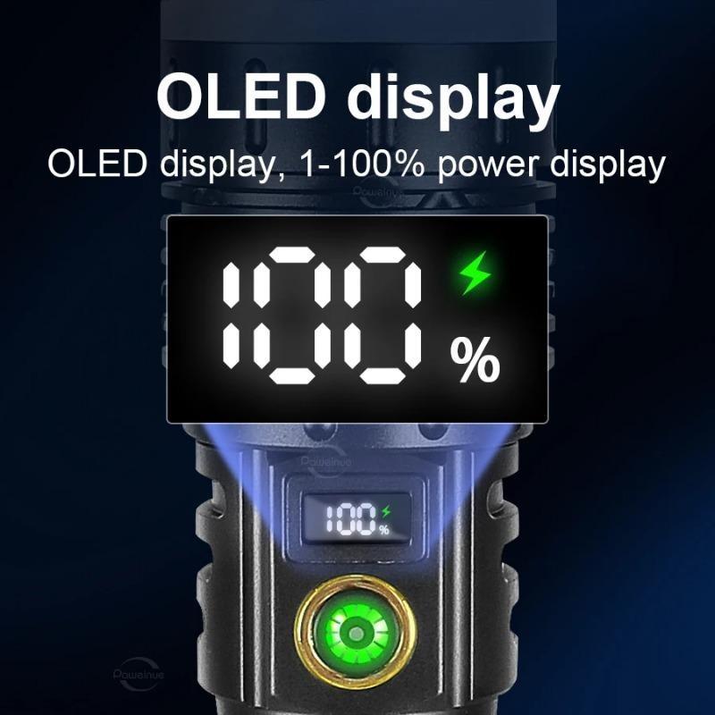 3800LM Hochleistungs-LED-Taschenlampen Taschenlampe Outdoor Ultrahelle Fackel LED-Laterne Langlebige und ultrahelle Beleuchtungstaschenlampe