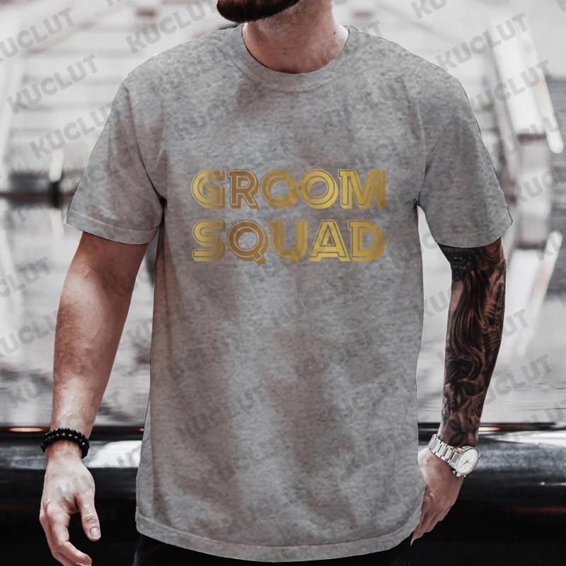 Groom Squad Best Man T Shirt EVG Team Future Groom Tees Single Farewell Bachelor Stag Party Tshirt Engaged Wedding Graphic Tops