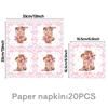 Pink Denim Birthday Party Decoration Tableware Plate Cup Napkin Tablecloth Laqi For Baby Shower