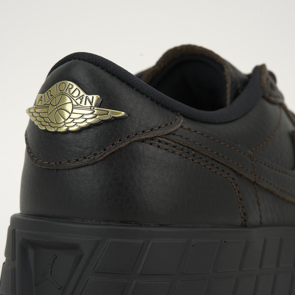 Zapatillas Air Jordan 1 Low Brooklyn Black Cacao Wow para Mujer HF3184-002