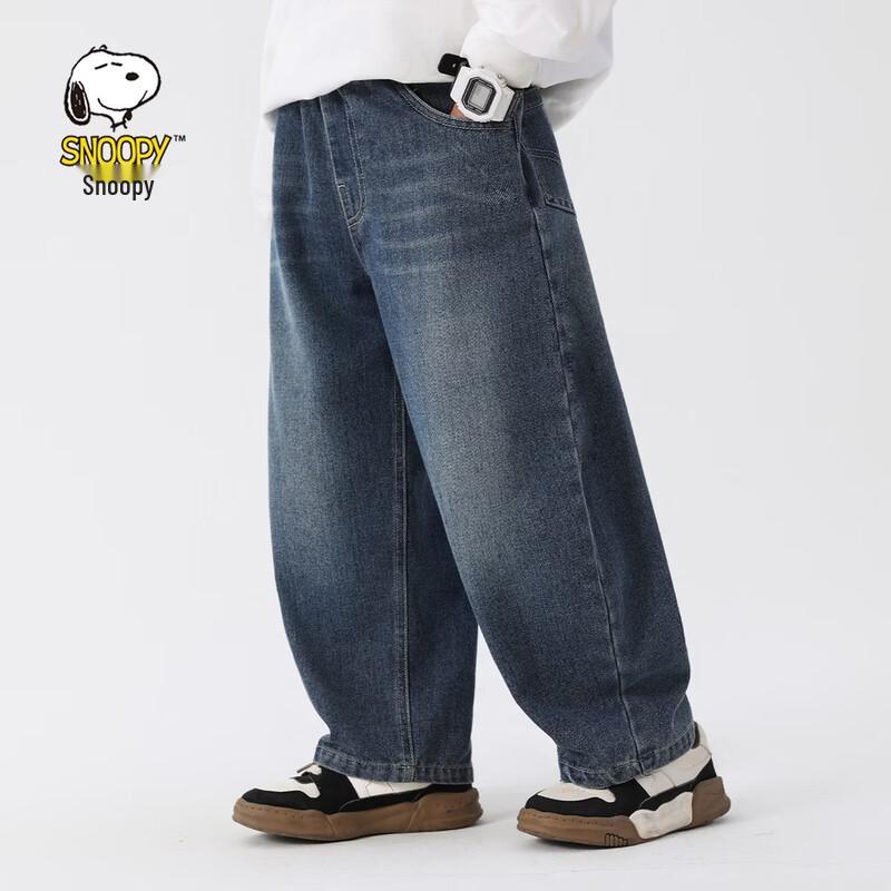 SNOOPY Kids' Loose Fit Denim Jeans