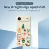 For iPhone 17 Air Case Christmas Snowman Pattern Printing Straight Edge TPU Phone Back Cover