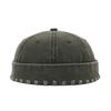 Outdoor Gewaschener Denim Schirmlose Docker Cap Baumwolle Verstellbar Hip Hop Hut Einfarbige Schirmlose Mütze Junge Mädchen