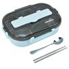 1.3L Thermal Lunch Box Stainless Steel 5 Compartments Lunchbox with Chopsticks Spoon for School