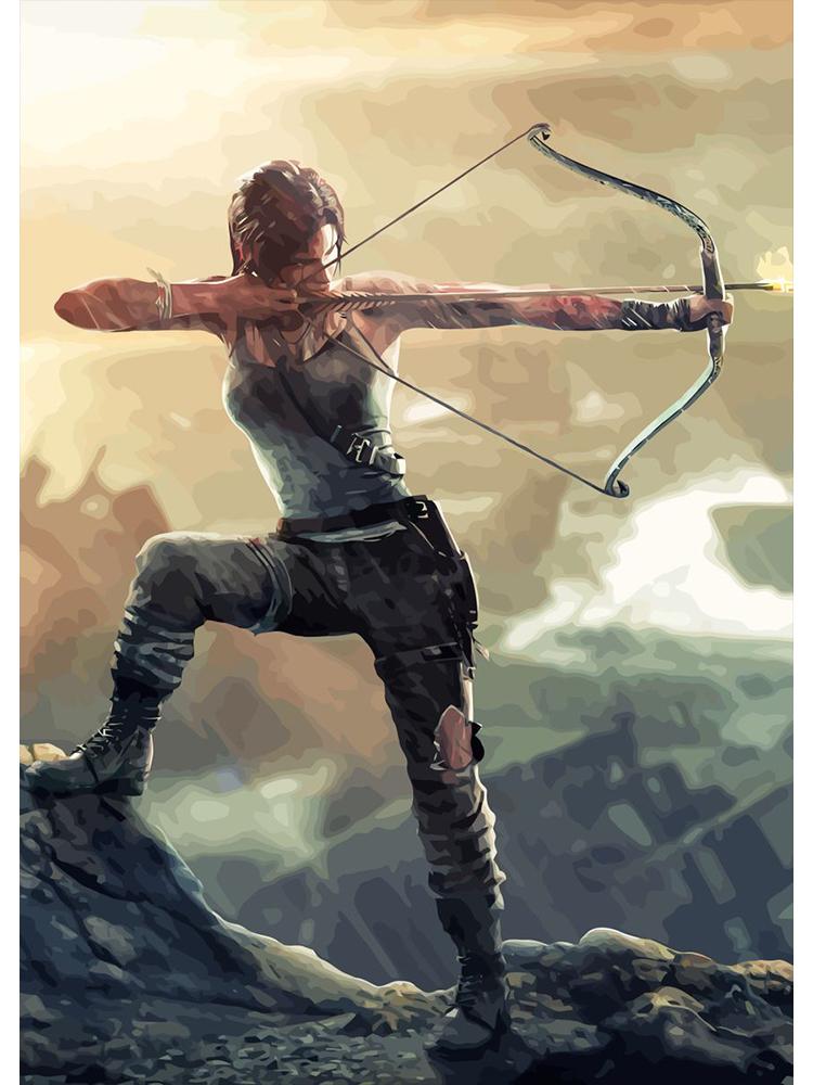 

Вінтажний ігровий аніме та манга Tomb Raider Плакат Картини на полотні Настінне мистецтво Друк Картинки для ігрової кімнати Прикраса дому 30x40cm No Frame