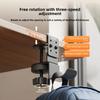 Carbon Steel Desk Edge Bag Hook Removable Adjustable Desk Headset Hanger Rotatable Punch-free Hanging Handbag Holder Office Desk