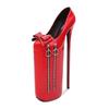 Fashion Sexy Metal 30cm Extreme High Heels Pumps Woman Platform Fashion Black Red Women Heeled Lady Big Size 46 Stripper Fetish Shoes