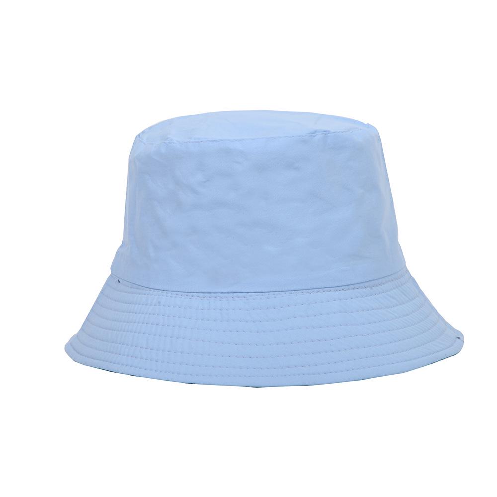 Bestickter Baumwoll-Bucket-Hat für Männer & Frauen – Doppelseitiger Outdoor-Sonnenhut