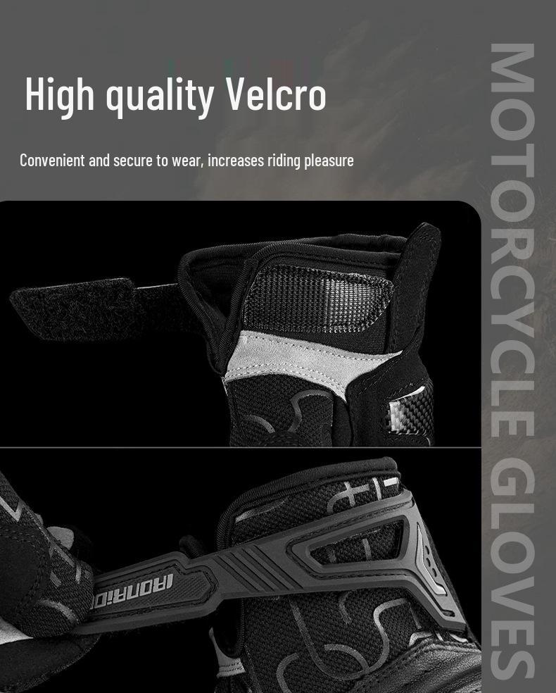 Breathable Carbon Fiber Touchscreen Motorcycle Riding Gloves - Summer, Anti-fall, Wear-resistant, Knight Equipment
