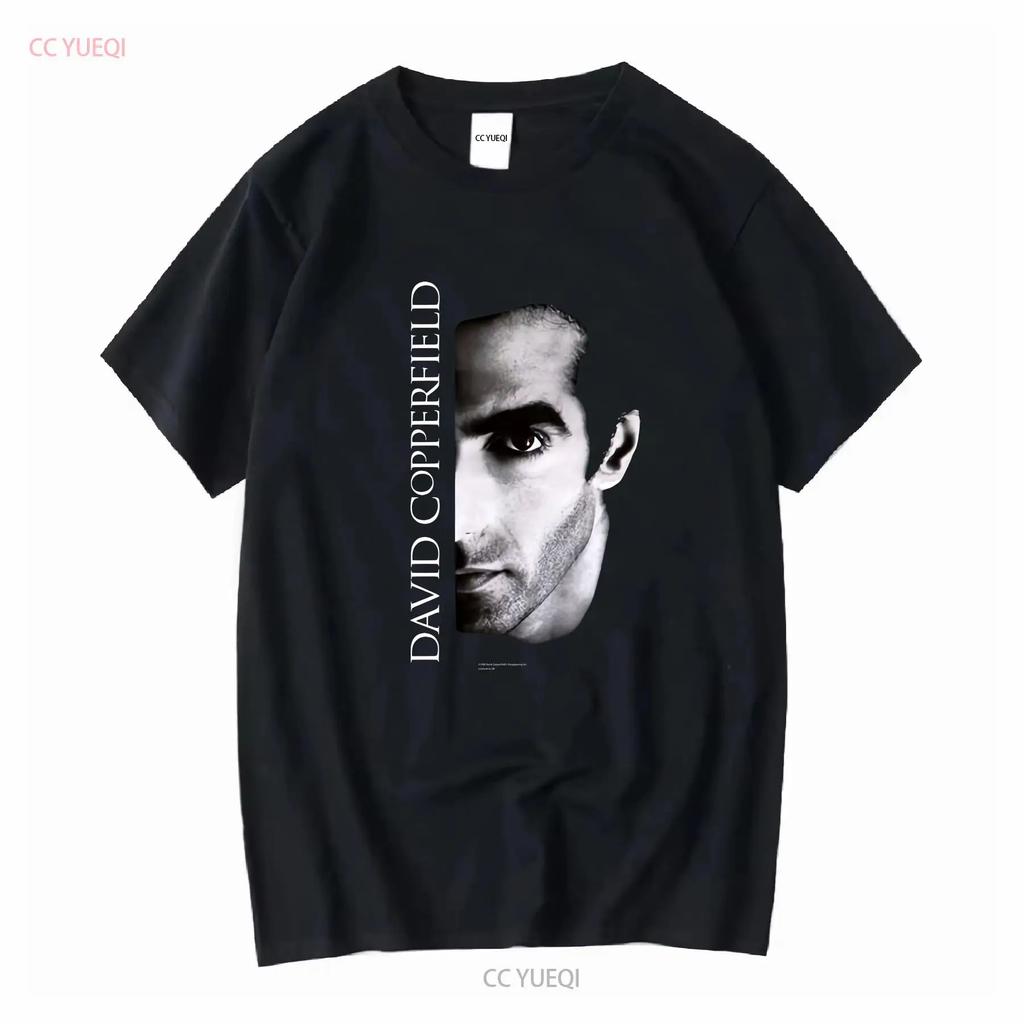 Vintage David Copperfield Magician 90 T Shirt Long or Short Sleeves Vintage Washed Versatile Unisex Casual Designer Clothes