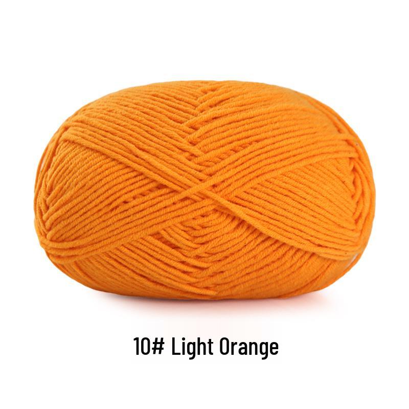 Acai Five-Strand Combed Cotton DIY Yarn for Knitting Scarves, Hats, Bags, Jackets, Dolls, and Blankets